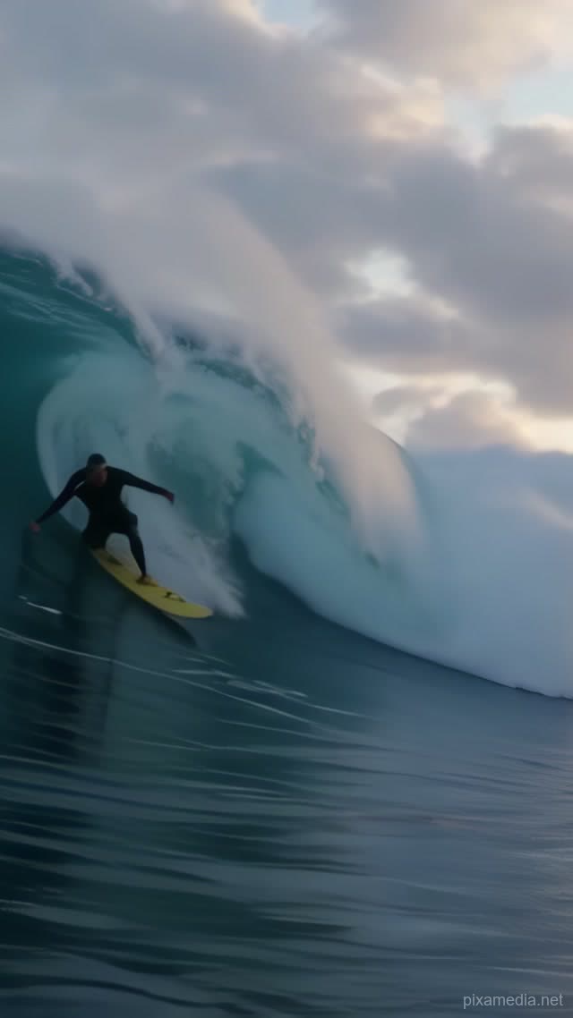 Crimson Stripe at Mavericks - Extreme Sports AI stock